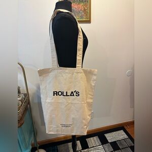 NWOT ROLLA'S Cream Tote Bag